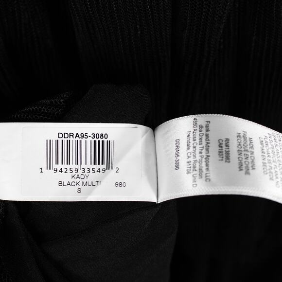 Dress the Population Black Sequin Tulle Midi Dress Women Small Cocktail Holiday - Picture 10 of 11